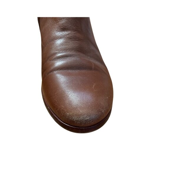 Sam Edelman Petty Leather side zip ankle bootie women’s size 7 brown - Picture 5 of 12